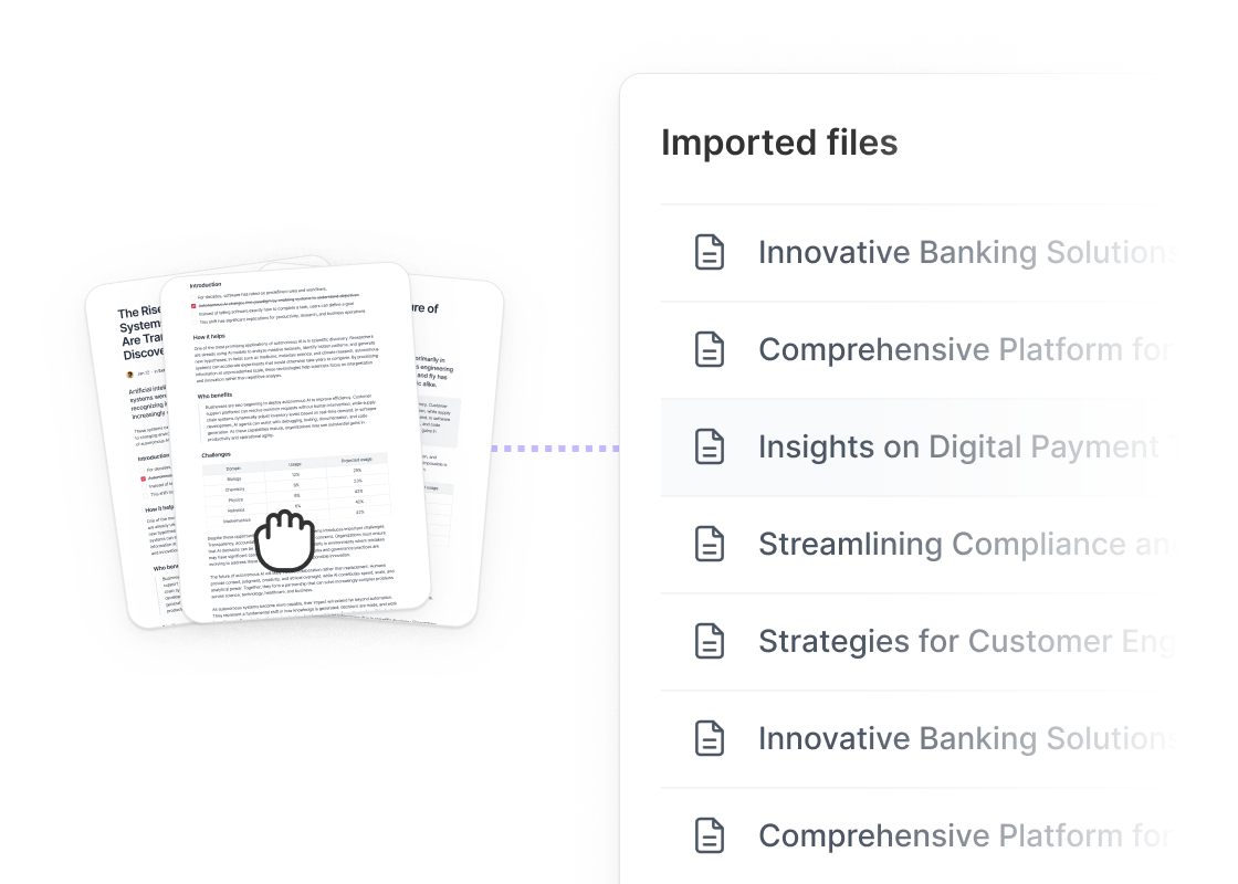 AI Import and Processing product illustration